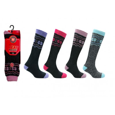 Hm Thermal Ladies Fairisle Wellie Sock (12)
